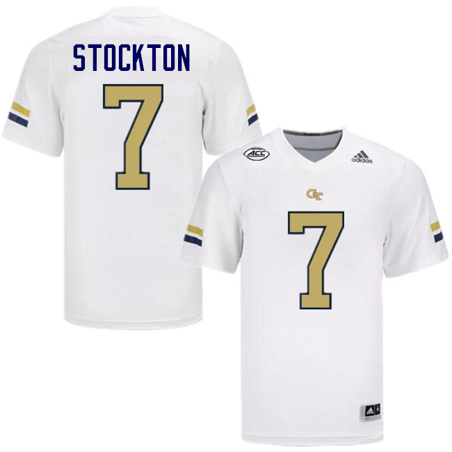 Bailey Stockton Georgia Tech Jerseys,Georgia Tech Yellow Jackets College Football Uniforms-White